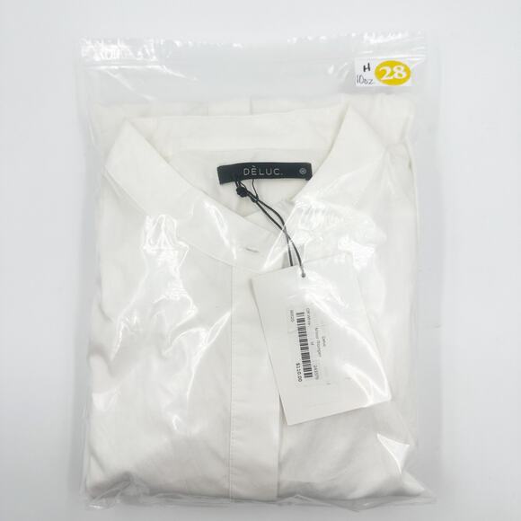 DELUC Minor Flutter Sleeve Romper White Cotton  8882D Medium M - Picture 5 of 5